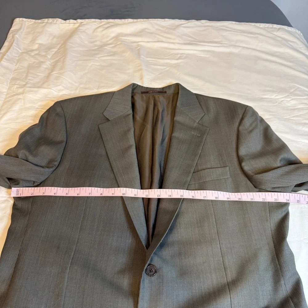 Hickey Freeman Mens 44R Blazer Jacket 100% Worsted Wool USA